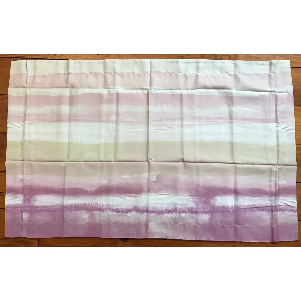 New Set Pair 2 IKEA Alpdraba Pink Beige King Pillowcases 40“ x 25“ Cotton